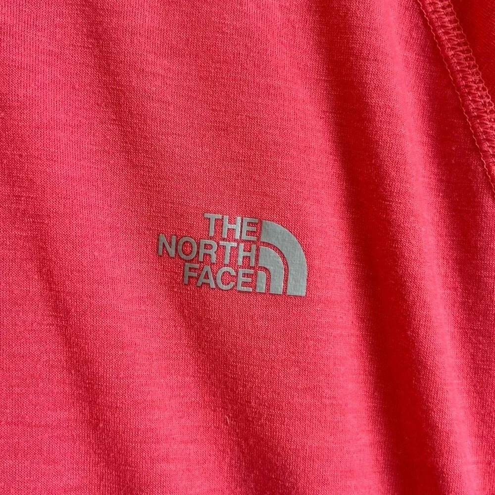 The North Face Womens VaporWick Short Sleeve Active T-Shirt Coral Pink Large EUC - Picture 3 of 6